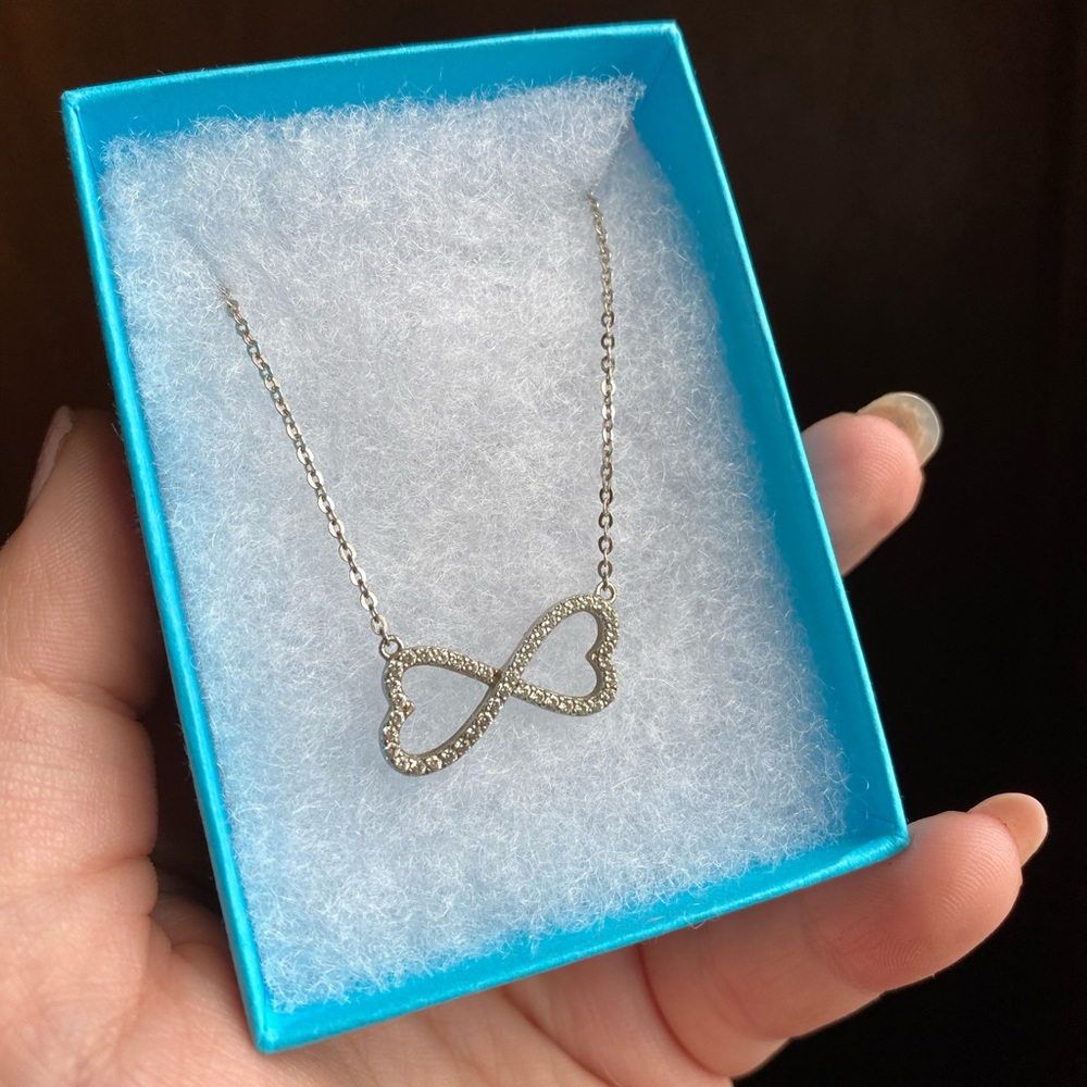 Infinity heart necklace